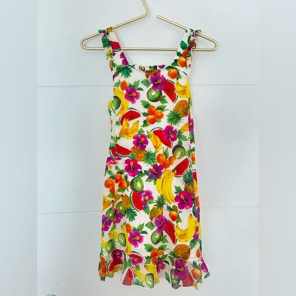 D&G Other - Dolce & Gabbana Girls Tropical Fruit Print Dress with Bright Multicolor Accents